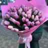 51 тюльпан розовый микс