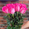Букет 15 розовых роз