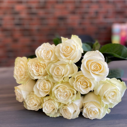 Розы Мондиаль 15 роз (60 см)